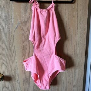 Pink Scalloped Jessica Simpson Bathing Suit